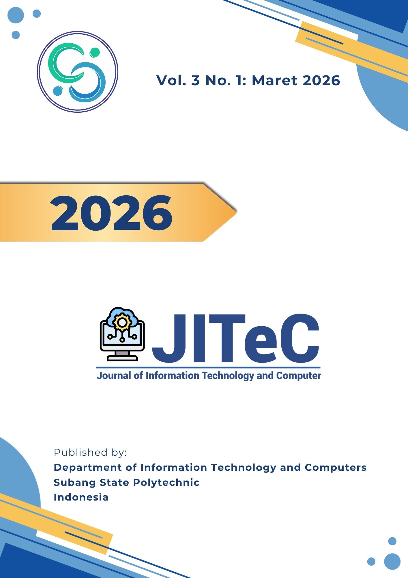 					View Vol. 3 No. 1 (2026): JITeC: Journal of Information Technology and Computer
				
